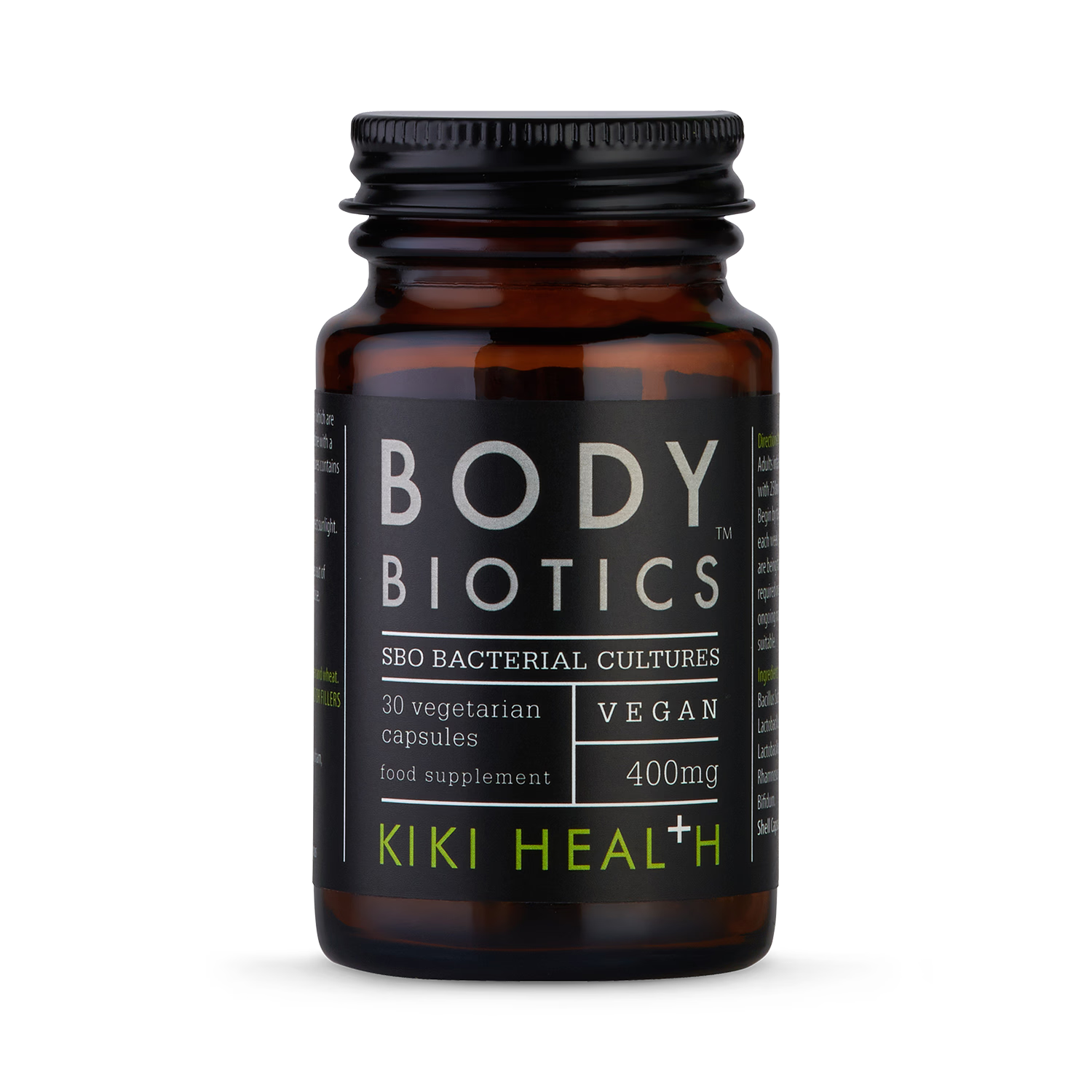 KIKI Health Body Biotics probiotic supplement 30 vegicaps (British brand)
