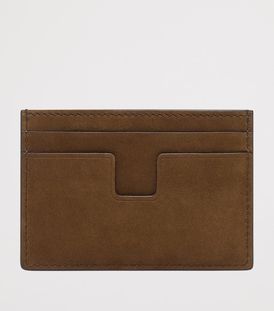 TOM FORD suede T-Line card holder, imported from the UK