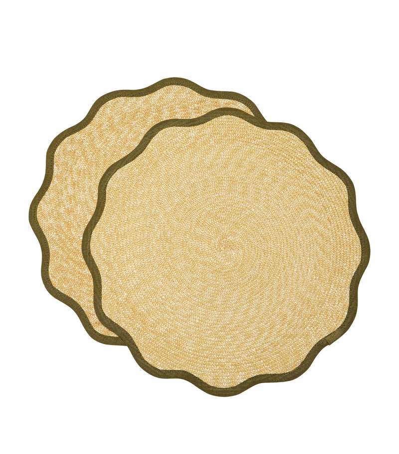 La Doublej cloud-shaped straw placemats 41cm, UK version