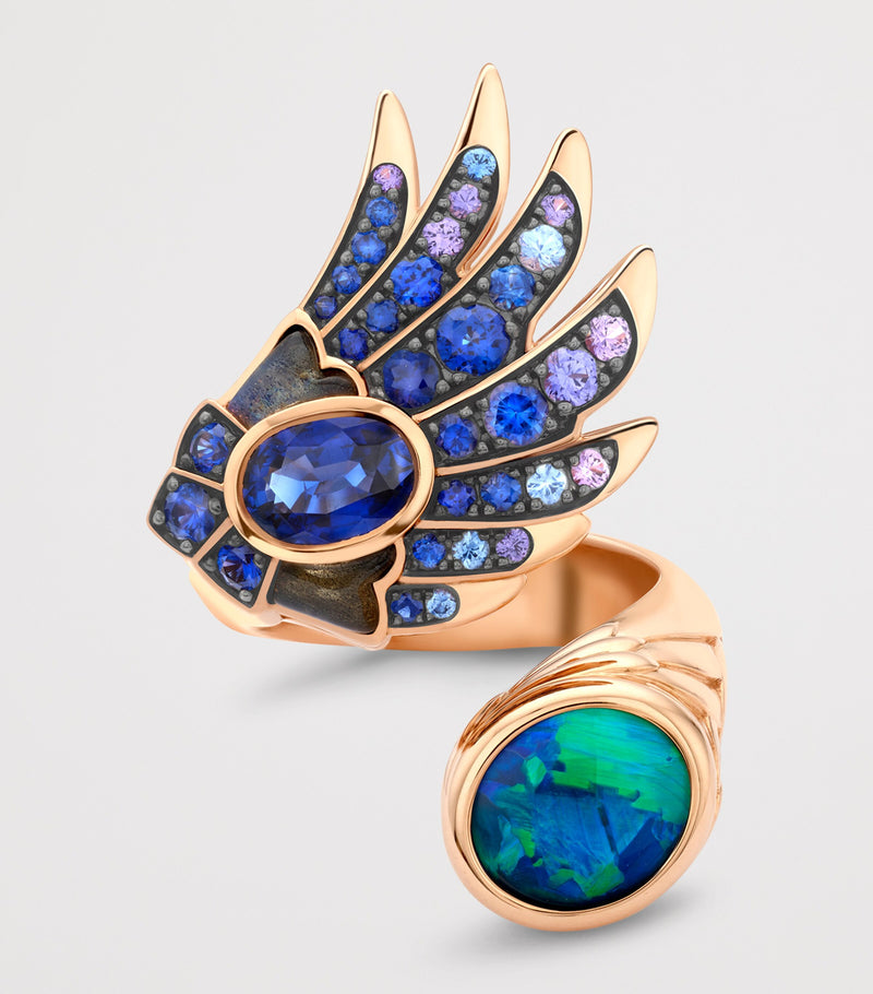 Boodles opal and sapphire Gemini ring, UK version