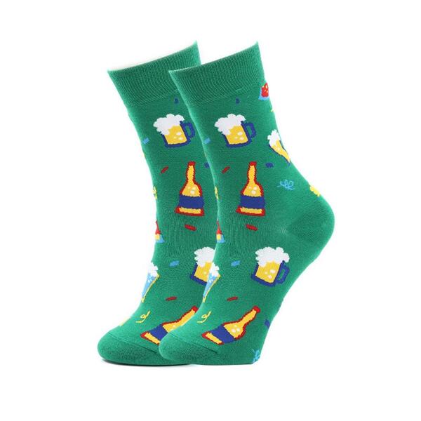 Cozy Noxxiez Soxxiez Green Beers socks one size (British brand)