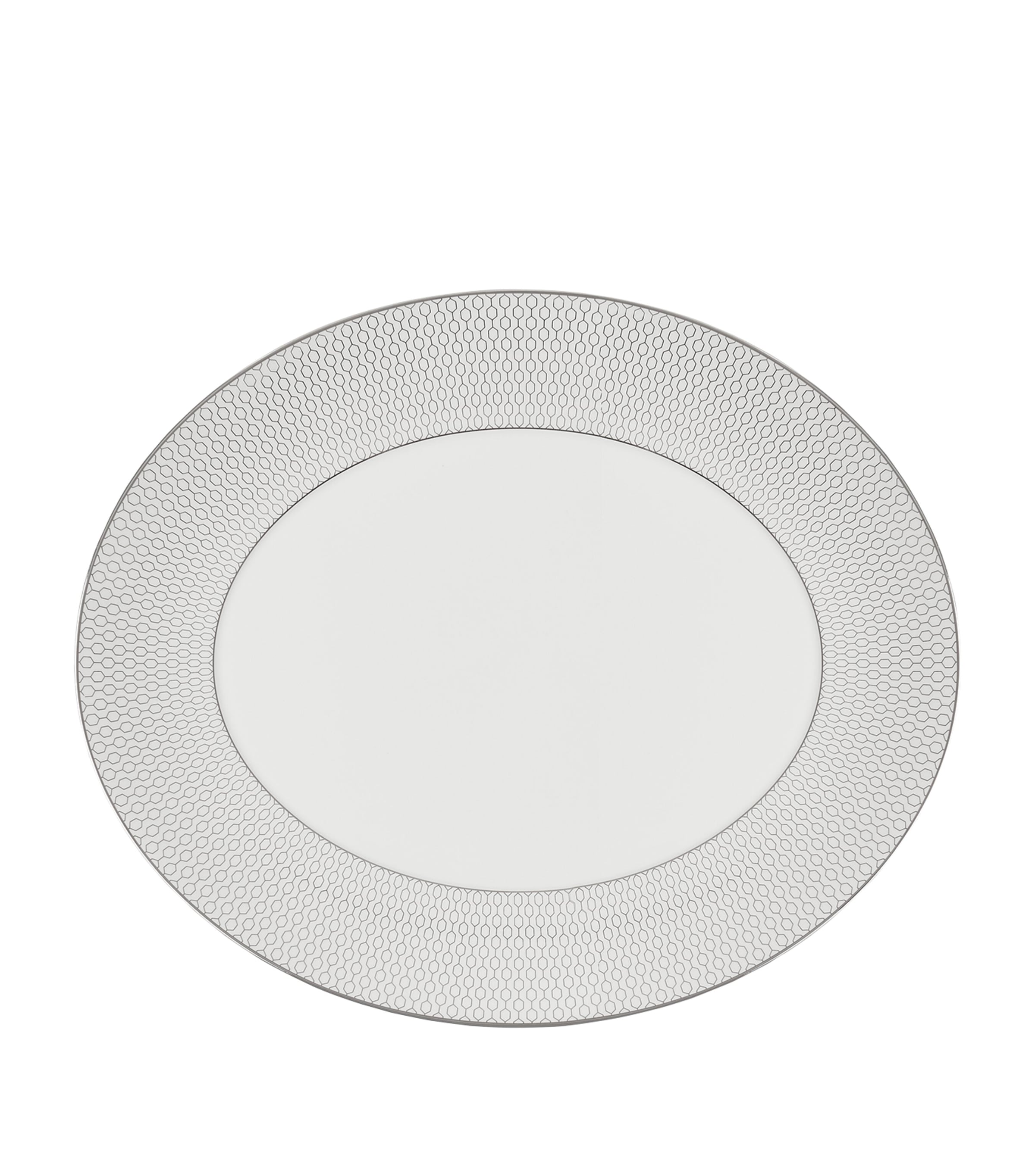 Wedgwood Gio Platinum oval serving platter 33cm (British brand)