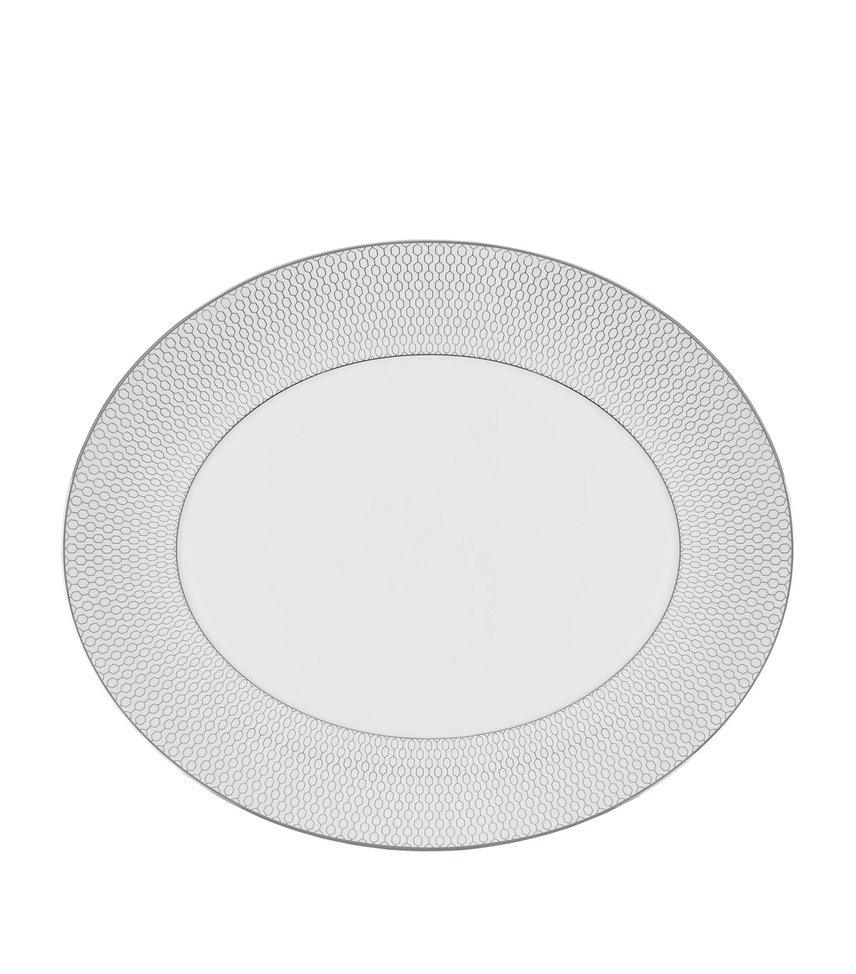 Wedgwood Gio Platinum oval serving platter 33cm (British brand)