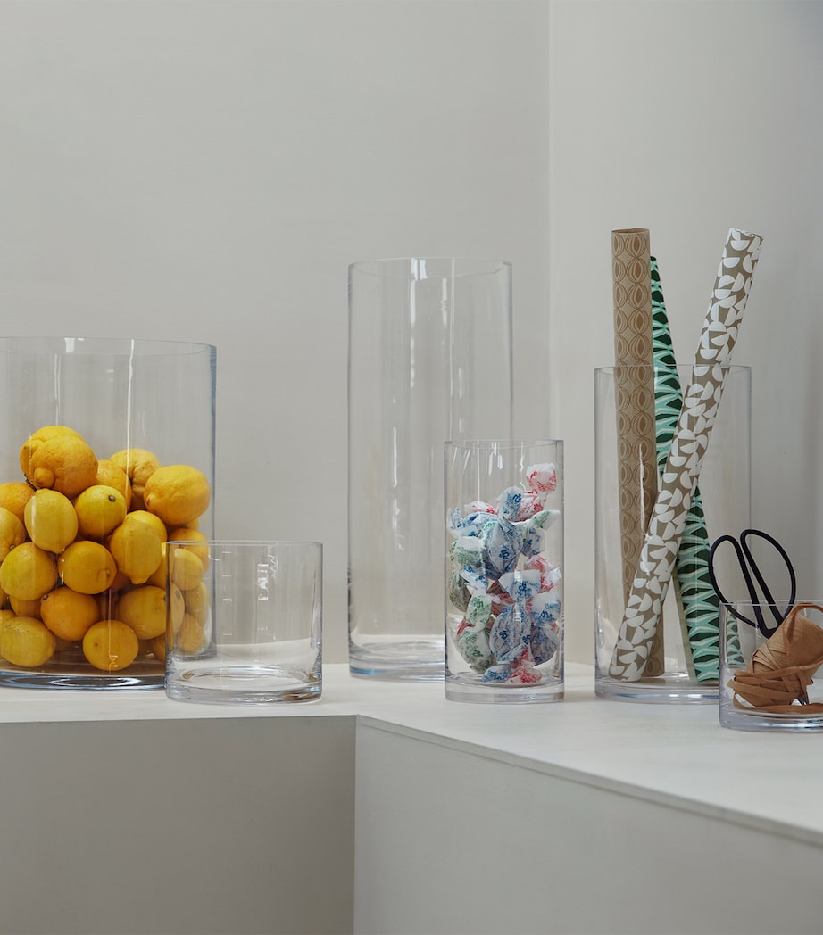 LSA International tall glass column vase 42cm, UK version