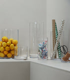 LSA International tall glass column vase 42cm, UK version