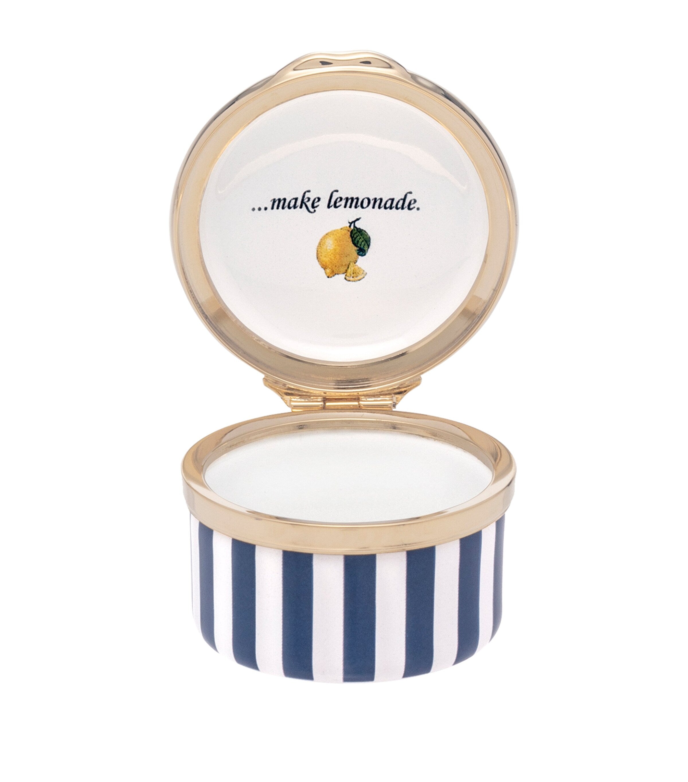 Halcyon Days When Life Gives You Lemons enamel box, UK version