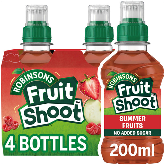 Fruit Shoot Summer Fruits Kids Juice Drink 4x200ml All long life juice Sainsburys   