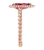 Boucheron small Serpent Bohème ring rose gold garnet - British product