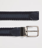 Paul & Shark reversible belt cotton-leather woven 2.5cm, UK version