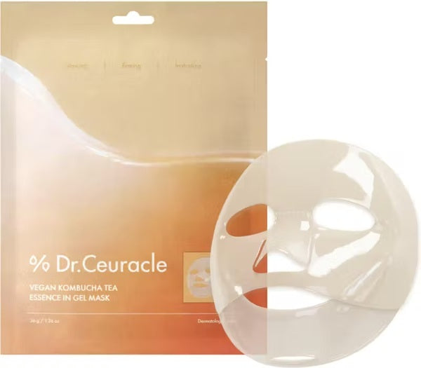 Dr.Ceuracle Vegan Kombucha Tea Essence Gel Mask, imported from the UK