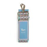 POM pastel zig-zag adjustable wide bag strap, imported from the UK