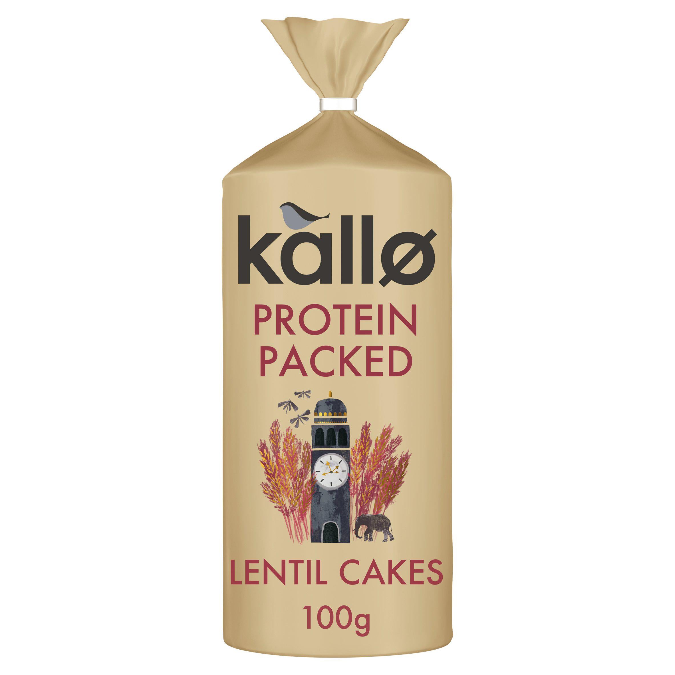 Kallo Protein Packed Lentil Cakes 100g GOODS Sainsburys   