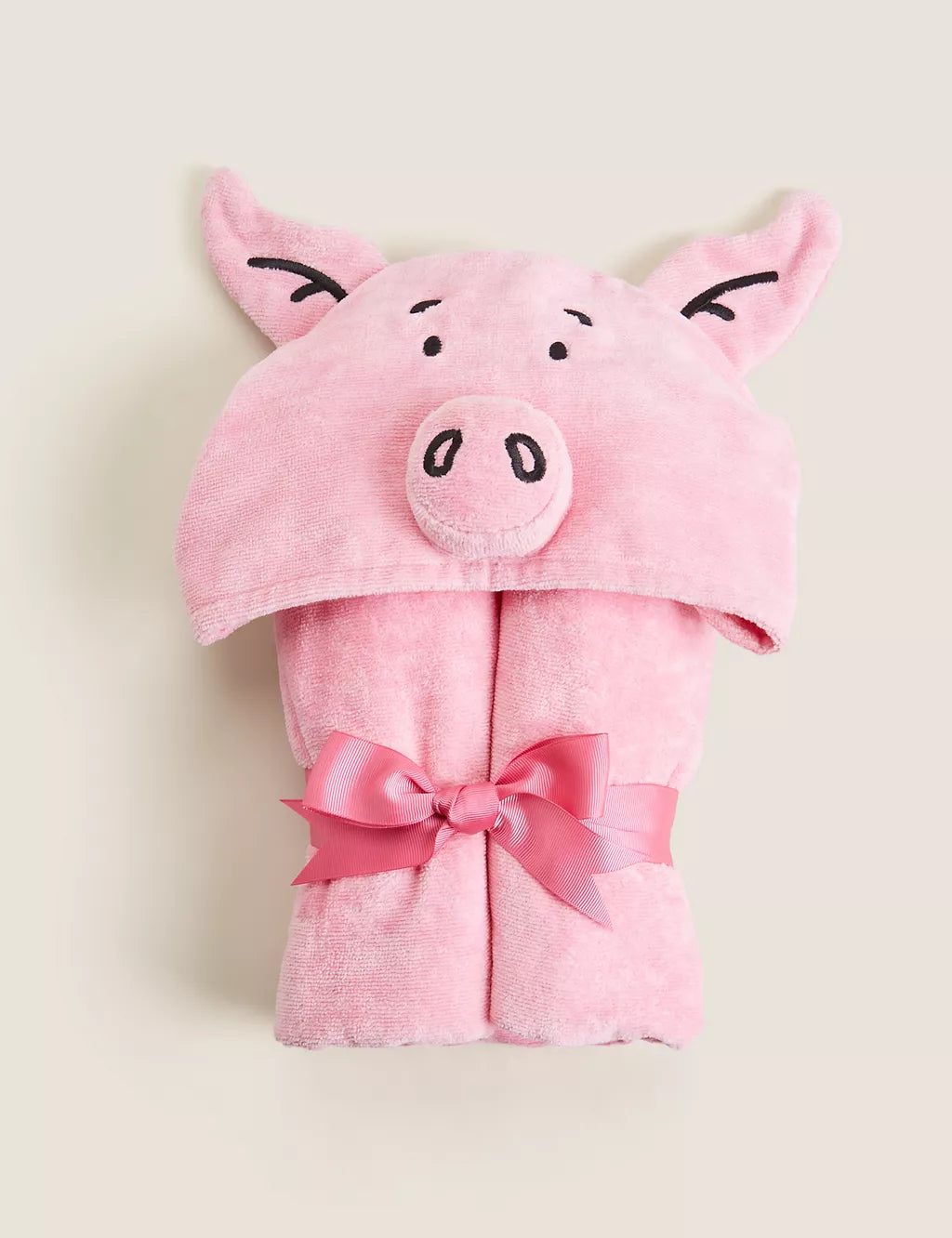 Pure Cotton Percy Pig™ Kids Hooded Towel Bathroom M&S   