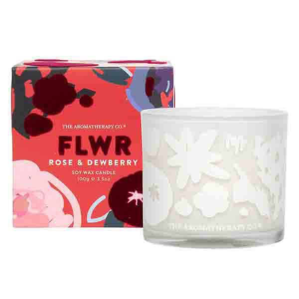 The Aromatherapy Co 100g FLWR Candle Rose and Dewberry GOODS Superdrug   