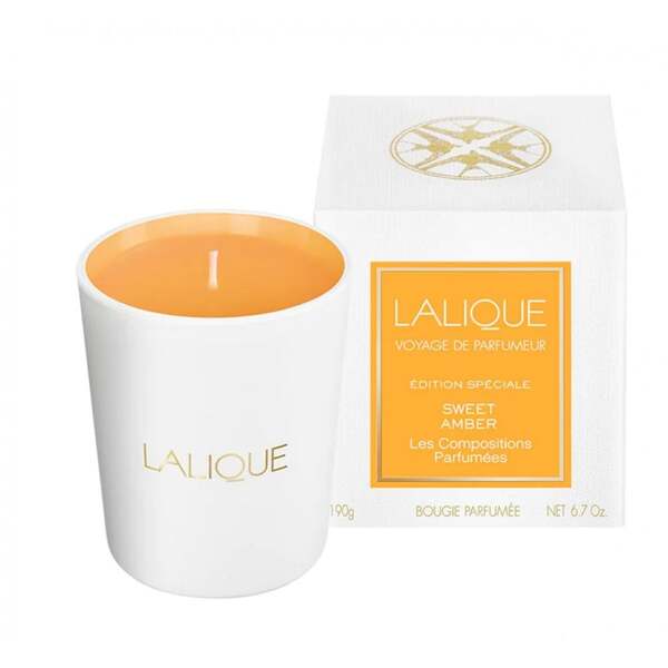 Lalique Sweet Amber Candle 190g - British product