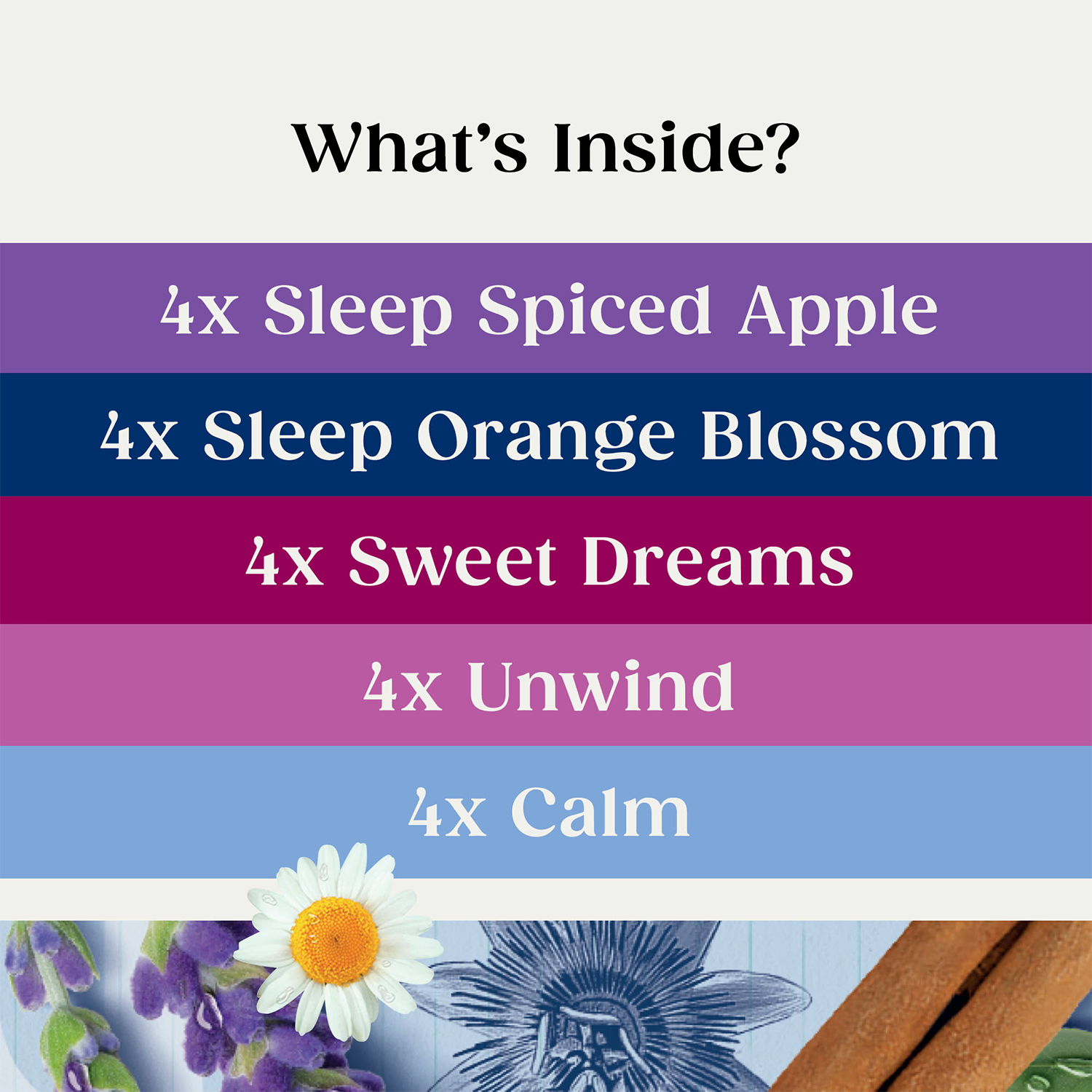 Twinings Superblends Wind Down Herbal Tea Collection 20 Tea Bags (British brand)