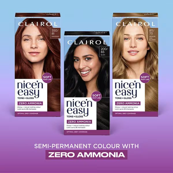 Clairol Nice n Easy Medium Brown hair dye - British product