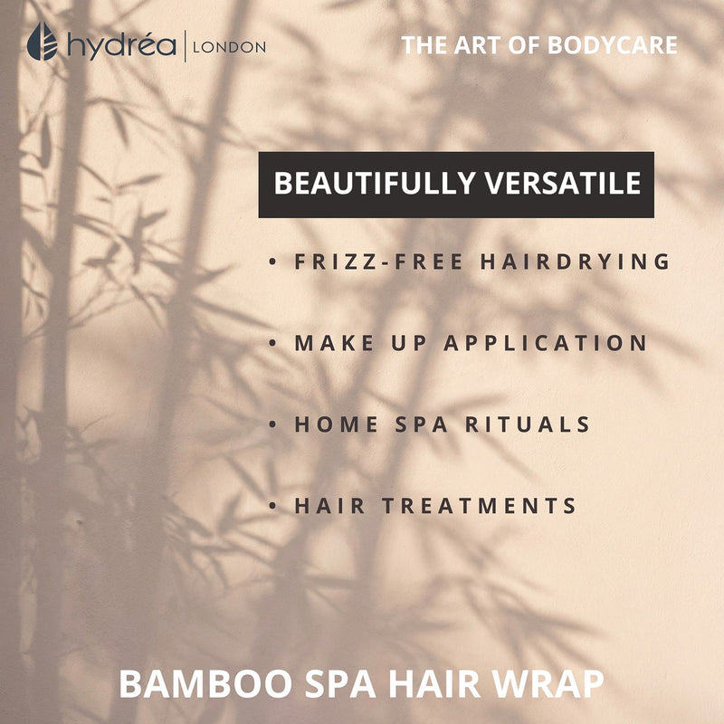 Hydréa London bamboo hair drying towel (British brand)