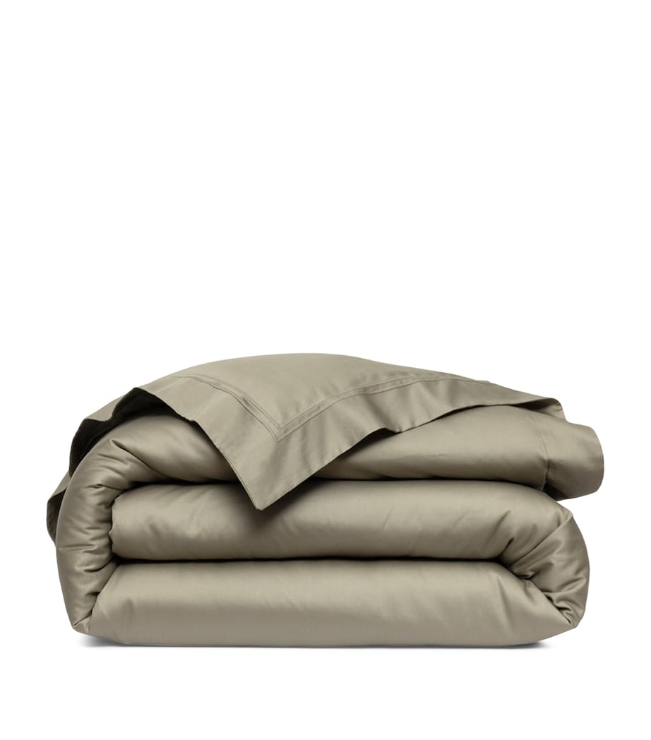 Yves Delorme Triomphe Kaki single duvet cover 140x200cm, imported from the UK