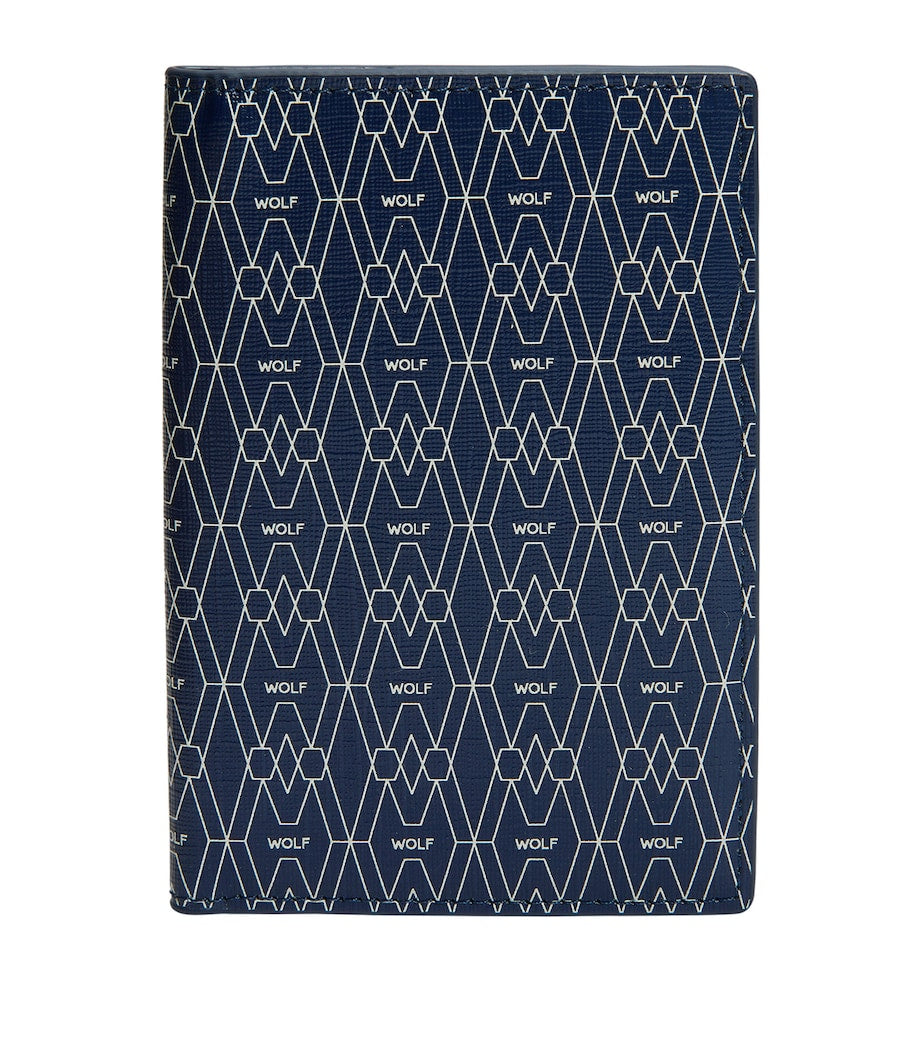 WOLF vegan passport sleeve with RFID protection and card slots (British brand)