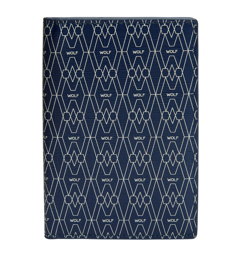 WOLF vegan passport sleeve with RFID protection and card slots (British brand)