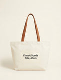 Mulberry oversized suede tote bag with Tree logo (British brand)