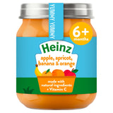 Heinz Apple, Apricot, Banana & Orange Baby Food Jar 6+ Months 120g baby meals Sainsburys   