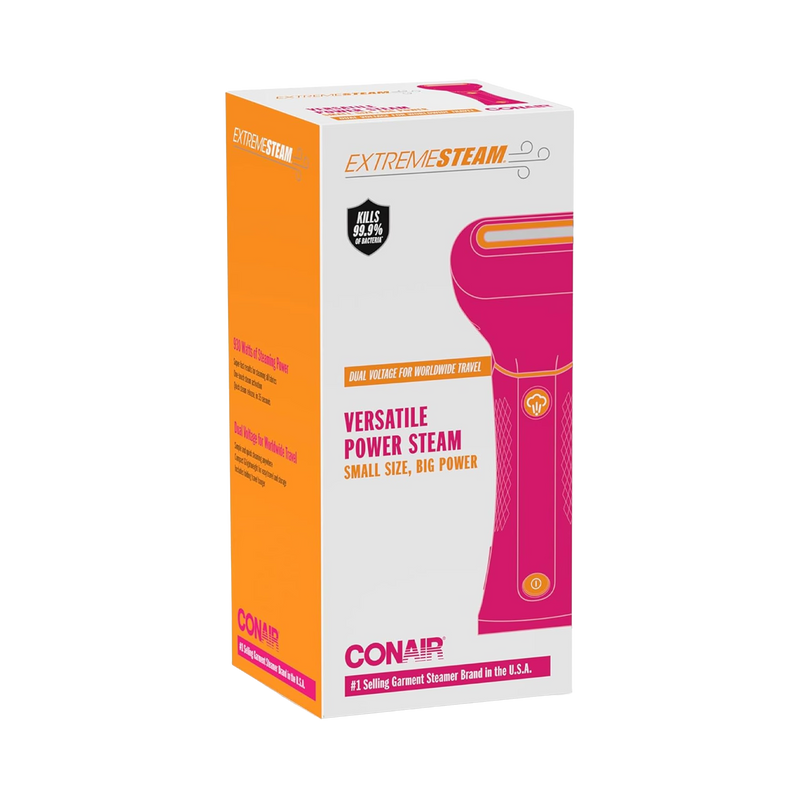 Conair Power Steam steamer in pink - British product