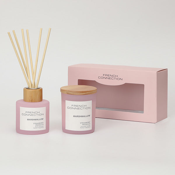 French Connection marshmallow diffuser and candle gift set, UK version