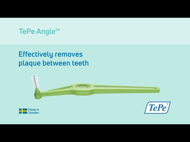 TePe Angle Interdental Brush Blue Angled Head British brand
