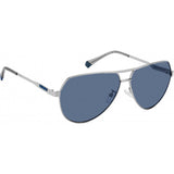 Polaroid PLD 2145 grey metal frame sunglasses, imported from the UK