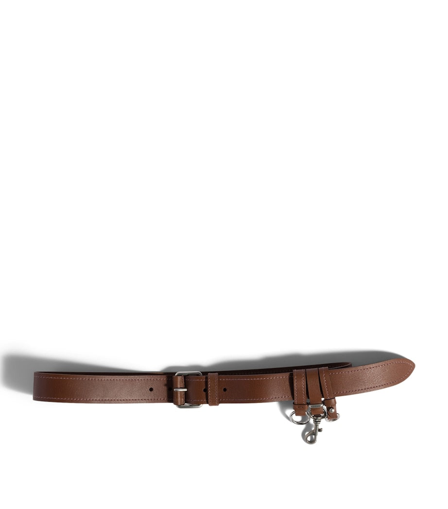 Miu Miu calfskin buckle-detail belt - British product