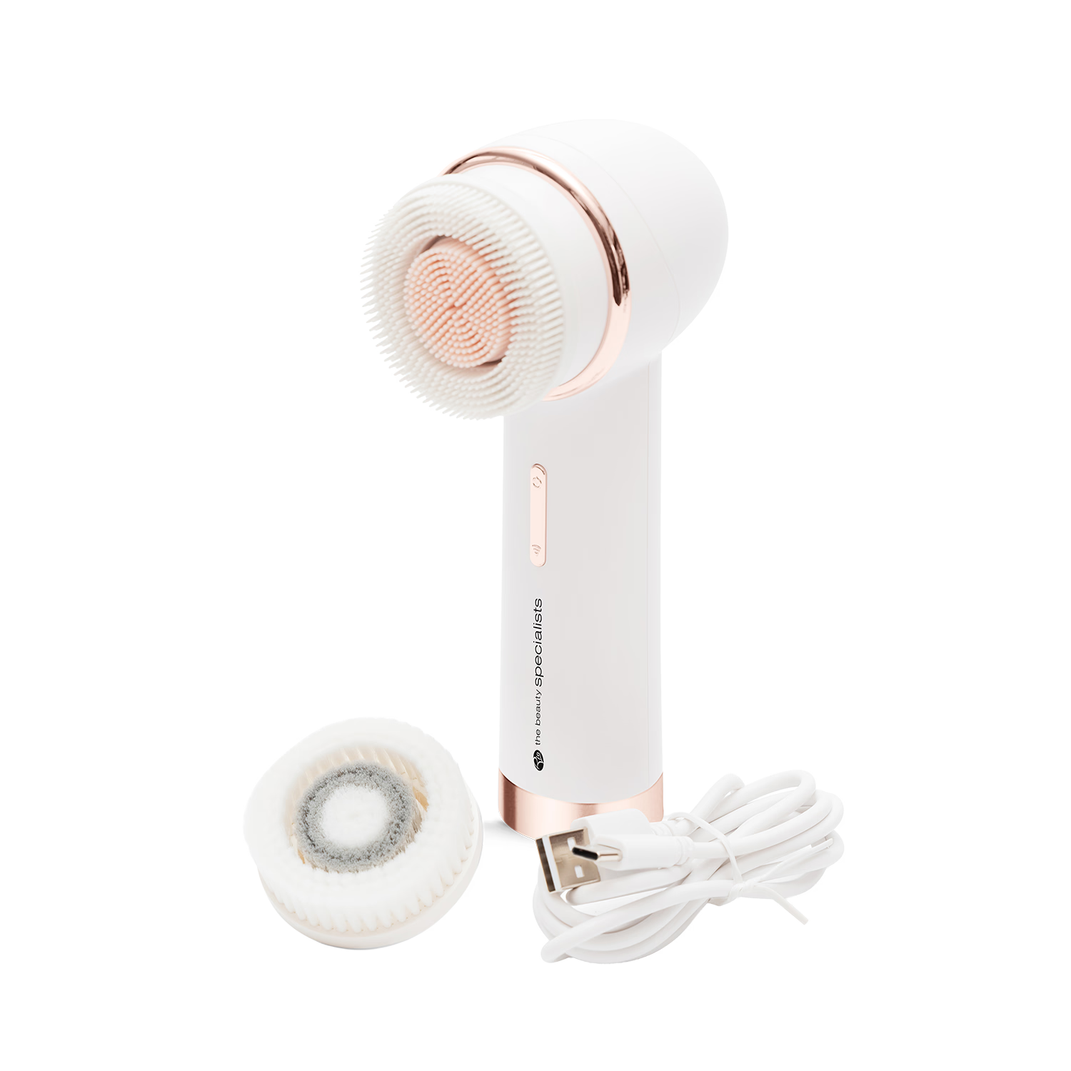Rio PURE CLEANSE facial brush with two heads, imported from the UK