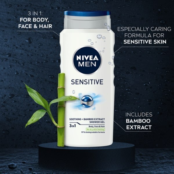 NIVEA Men Shower Gel Sensitive 250ml GOODS Superdrug   