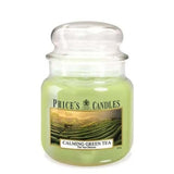 Price's Candles Calming Green Tea candle medium jar - British product