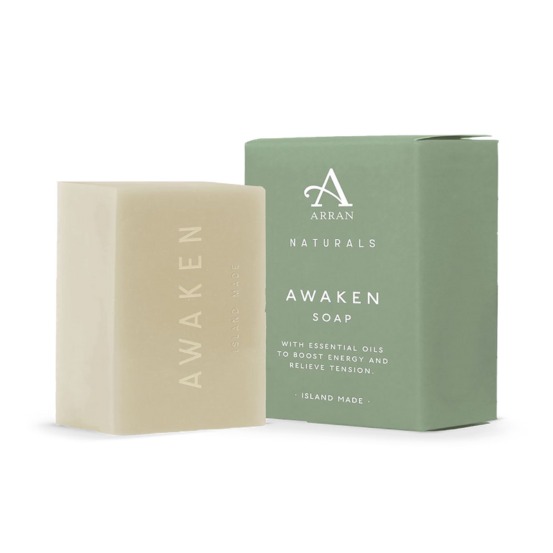 ARRAN Naturals Awaken Mint & Eucalyptus Soap 150g, UK version