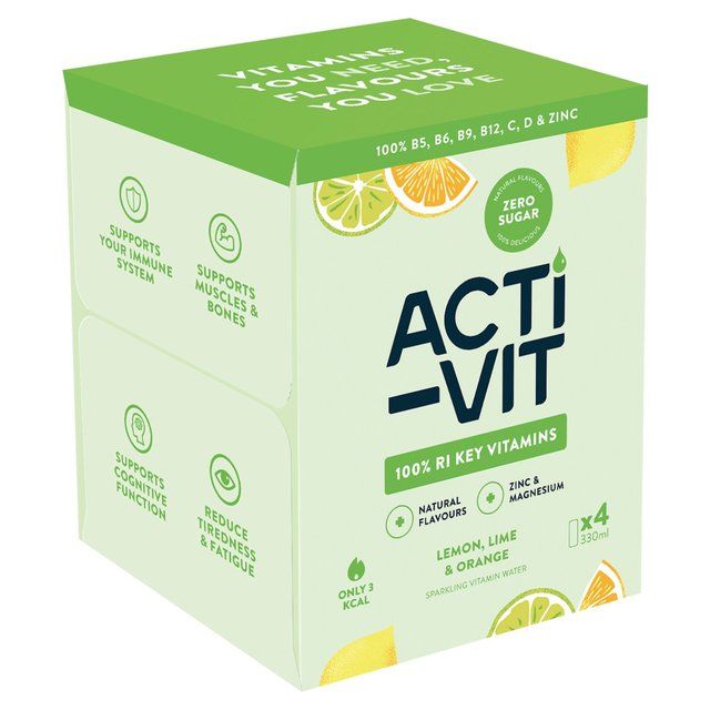 ACTI-VIT Multipack Lemon Lime & Orange   4 x 330ml