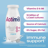 Actimel Original 0% Added Sugar Fat Free Yoghurt Drink   8 x 100g