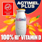 Actimel Plus 100% Vitamin D Mango & Turmeric Immunity Yoghurt Drink   8 x 100g