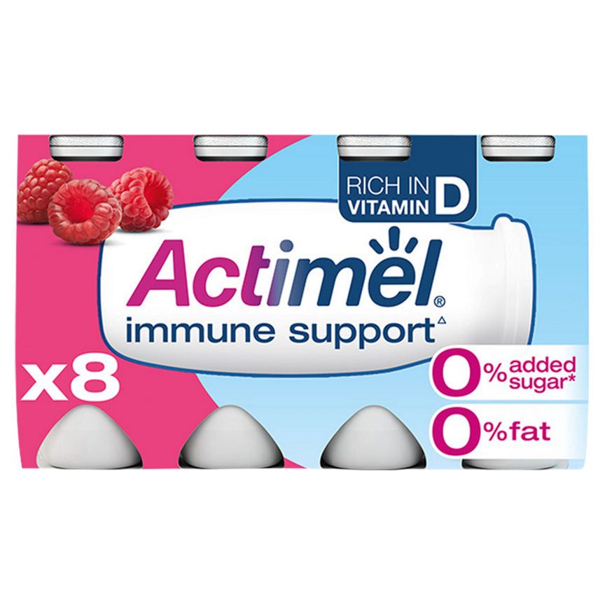 Actimel Raspberry 0% Added Sugar Fat Free Yoghurt Drink