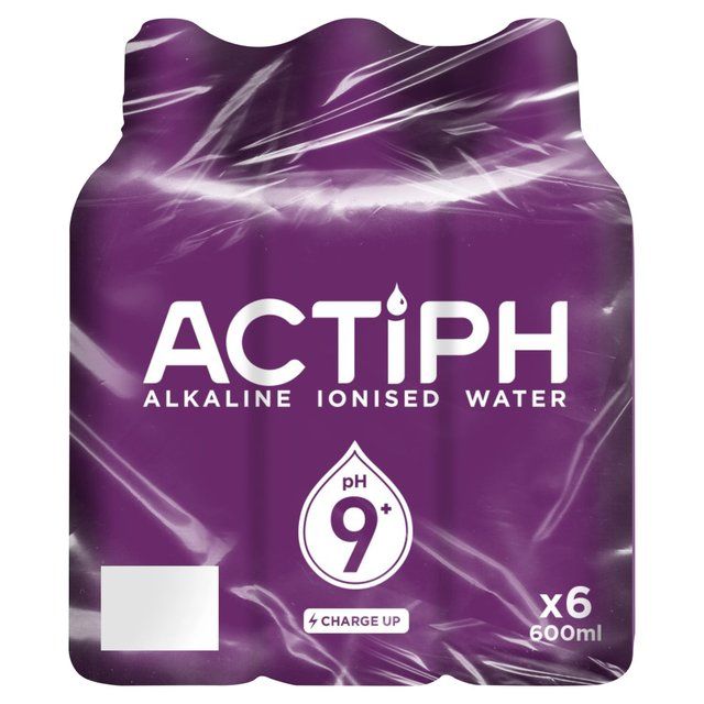 ACTIPH Alkaline Ionised Water   6 x 600ml