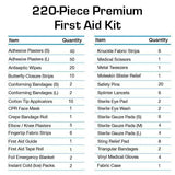 Active Era 220 Piece Premium First Aid Kit Bag