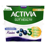 Activia Blueberry Acai Fusions Yoghurt    4 x 120g