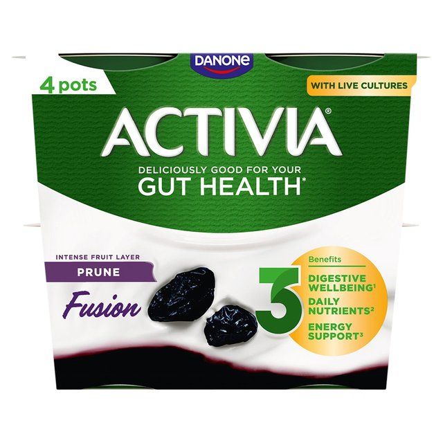 Activia Prune Fusions Yoghurt   4 x 120g - McGrocer