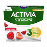 Activia Strawberry Fruit Yoghurt   4 x 115g