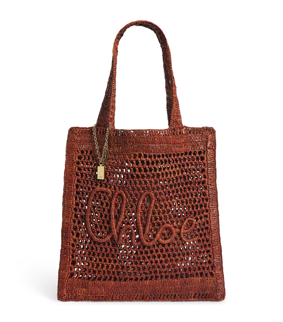 Chloé Raffia Summer Banana tote bag, handcrafted - British product