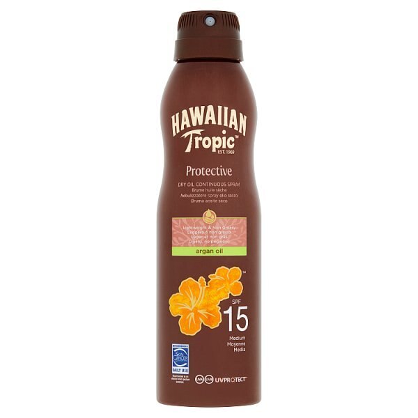 Hawaiian Tropic Continuous Oil Spray SPF15 180ml GOODS Superdrug   