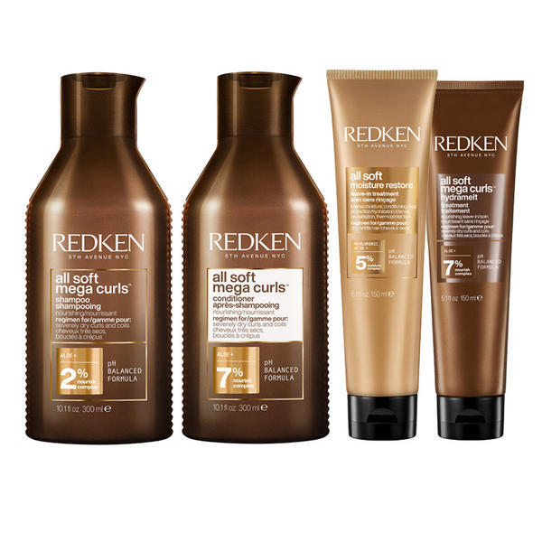Redken All Soft Mega Curl hair care kit - British product