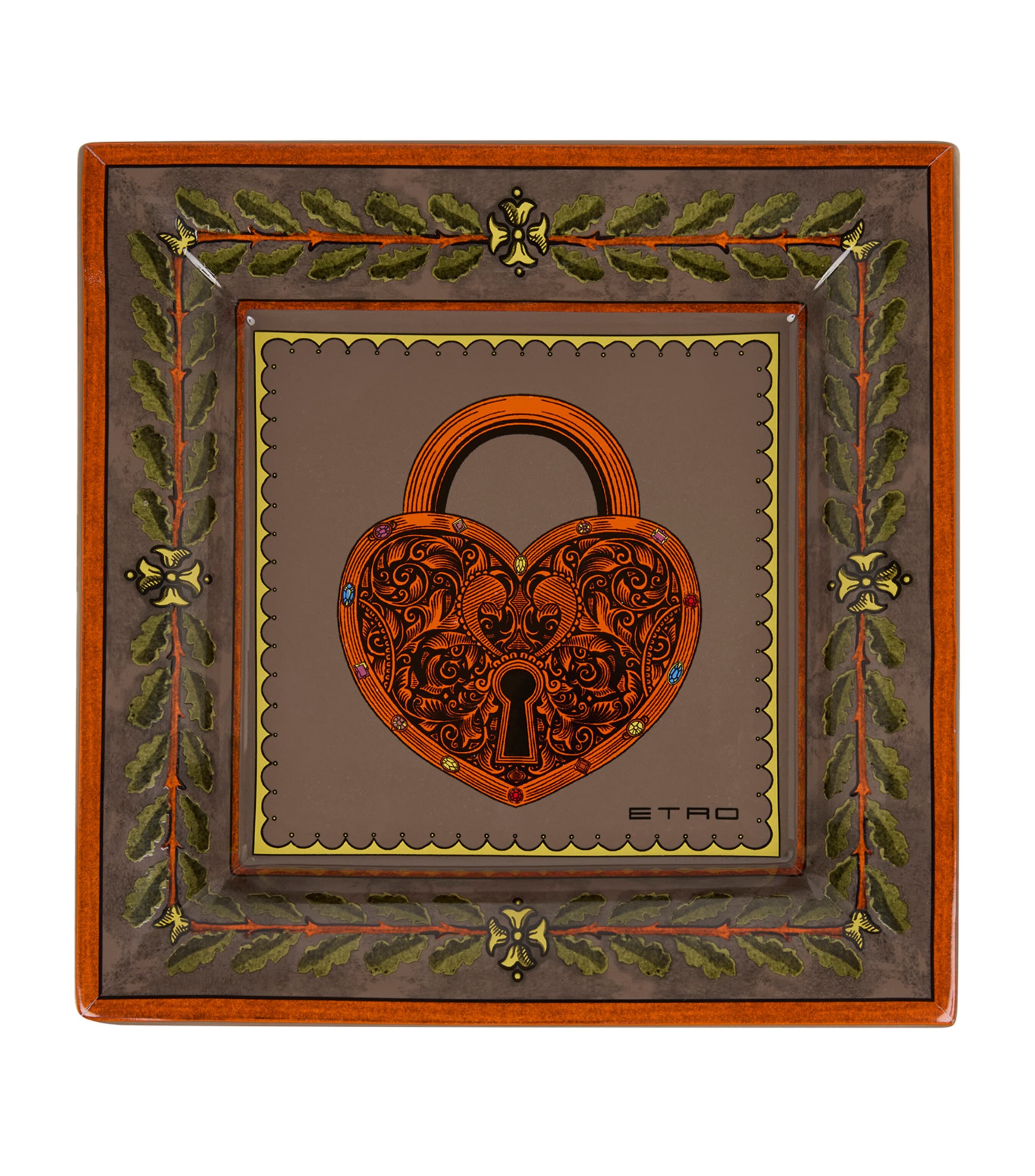 Etro Herald ceramic tray 20cm x 20cm - British product