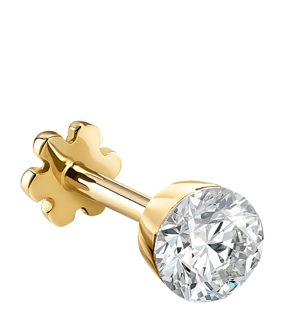 Maria Tash invisible set diamond stud earring 3.8mm, imported from the UK